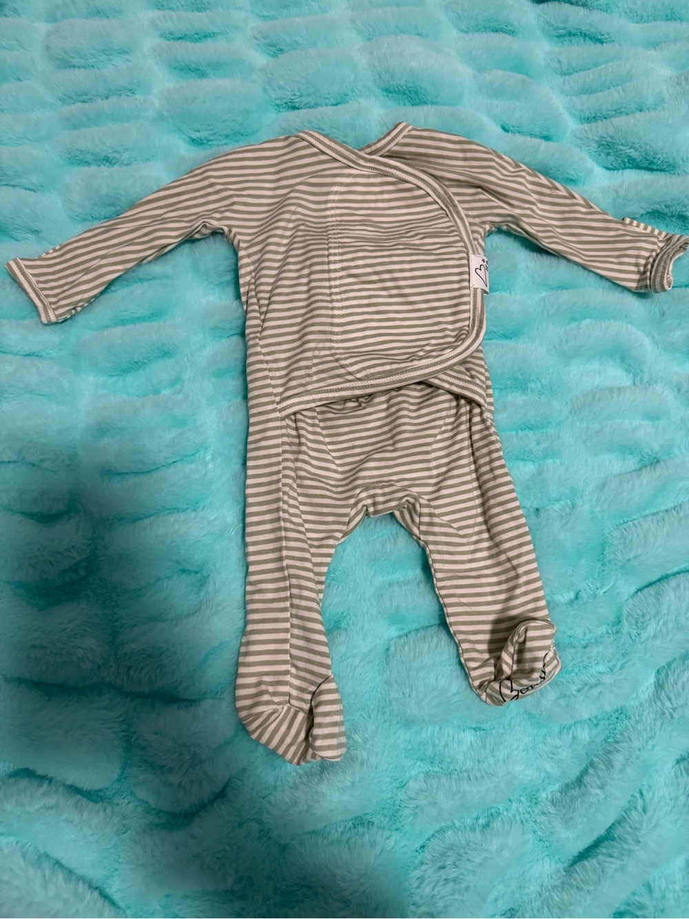 Bonsie Baby Footie - Mint Twist
